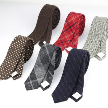Komercinės Prabanga Vilna Kaklaraištis Klasikinės Spalvos Penis Žiemos Necktie Mens Šiltas Kaklaraiščiai Dizainerio Rankų Darbo Europos Stiliaus Ryšiai