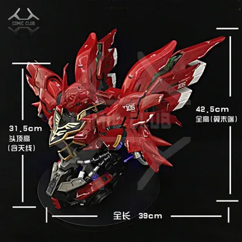 KOMIKSŲ KLUBAS-AKCIJŲ 1/35 YIHUI KRŪTINĖ GALVOS SINANJU Gundam asamblėjos modelis yra led šviesos veiksmų skaičius žaislas