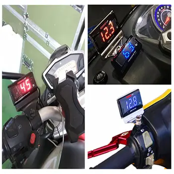 KOSO Voltmeter Įtampos Matuoklis (LED ekranas) už Motoroleris GY6 50 125 150 GP110 BWS125 RS100 Ir Taip Daugiau