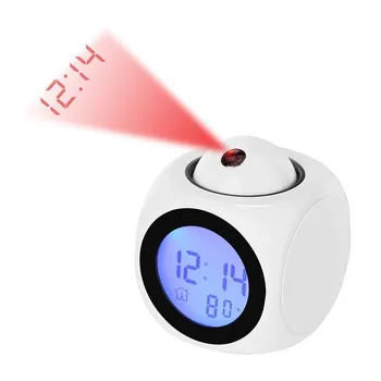 LED Skaitmeninis Laikrodis-Žadintuvas Lentelė Elektroninių Darbalaukio Laikrodžius, USB Pabusti FM Radijas Laiko Projektorius Atidėjimo Funkcija, Žadintuvas