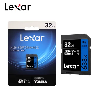 Lexar 1667x Atminties Kortele 128 GB 64GB Didelės Spartos 250MB/S U3 UHS-II V60 Class 10 Flash SD Kortelę 633X 32GB Už 