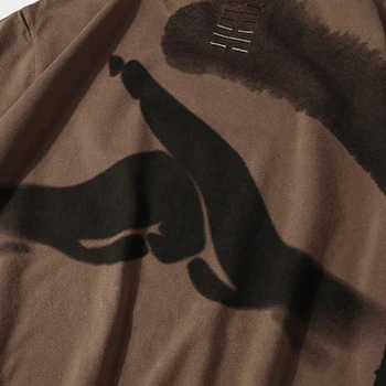 Lyprerazy Vyrų Kinų Simbolių Spausdinimo T Marškiniai Vyrai Hip-Hop Atsitiktinis Viršūnes Tees Vasaros Harajuku Streetwear Marškinėlius Pasisekė Susitikti su Jumis