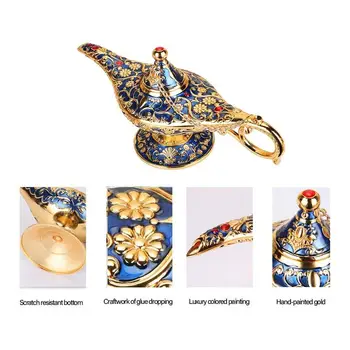 Metalo Aladdin Stebuklinga Lempa Apdailos Amatų Miniatiūrinės Figūrėlės Europos Senovinių Namų Dekoro, Rusijos, Norinčių Lempos Papuošalai
