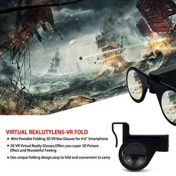 Mini Kabrioleto 3D Virtual Reality mobiliųjų Telefonų Trumparegis Trumparegis VR Akiniai, 3D Filmų ir Žaidimų, skirtų 