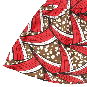 Moteriški Afrikos Ankara Spausdinti Maxi Suknelė Tradicinių Laisvalaikio Apranga, Apranga 2021 Mados Lotus Rankovėmis V-Kaklo Afrikos Suknelės Moterims