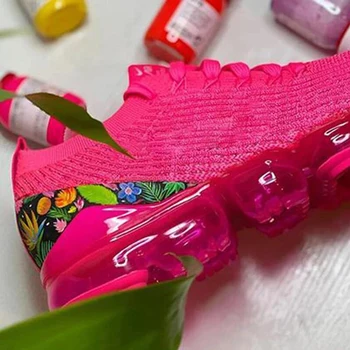 Moterų Sneaker Kojinės Batai Vasaros Orui Platforma Atsitiktinis Mados Sportas batų Nėrinių Iki 2021 metų Moteris Mergina batai plius dydis