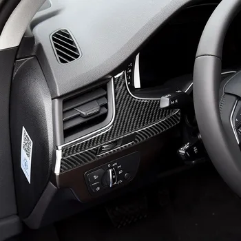 Mutips automobilių oro angos dangtelį anglies pluošto lipdukas konsolė kairiajame skydelyje fram apdaila reikmenys Audi Q7 SQ7 4M 2016-2019