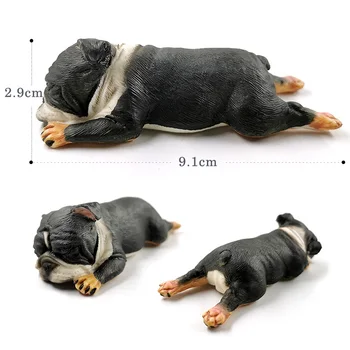 Naujas Buldogas Mielas Modeliavimo Ūkyje Šuo gyvūnų modelio veiksmų skaičius, plastikiniai statula namų dekoro Dovana Vaikams Vaikų Švietimo žaislas