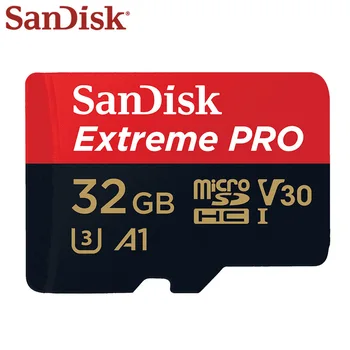 Originalios Sandisk Extreme PRO Kortelė 32GB A1 Klasė 10 UHS-I U3 Maksimalus Skaitymo Greitis 100MB/s V30 Mikro SD Kortelės Atminties Kortelę