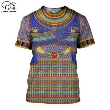 PLstar CosmosHorus Senovės Horo Egipto Dievo Akių, Egipto Faraonas Anubis veido 3dPrint T-shirt Vyrai/Moterys Unisex Streetwear S-4