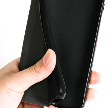 Prabanga PU Odos Atveju Sharp Aquos S3 Flip Case For Sharp Aquos S3 Telefono dėklas Minkštos TPU Silikoninis Galinio Dangtelio