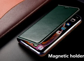 Prabangus natūralios Odos Magnetinis Dėklas Telefono Dangtelis Huawei Honor 10i/Garbės 10/Garbės 10 Lite Telefono dėklas Kortelės Lizdo Laikiklį Flip