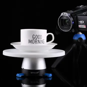 PULUZ Fotografijos kardaniniai šarnyrai, 360 Laipsnių Sukimosi Panoraminis Trikojo Galva + Apvalios Plokštelės su Nuotolinio Valdymo Smartfon VEIDRODINIAI Fotoaparatai