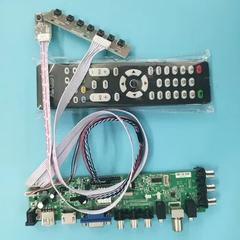 Rinkinys LTN140AT26 TV LVDS USB HDMI WLED Signalas nuotolinio valdiklio plokštės skaitmeninis DVB-T (DVB-T2 1366X768 VGA, AV LED 40pin 14