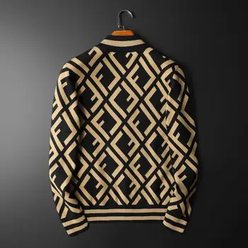 Rudens / žiemos 2020 vyrų megztas megztinis asmeninį mados vyrų korėjos stiliaus užtrauktukas megztinis kailis vyrų mados