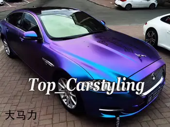 Satino Chameleonas mėlyna violetinė Vinilo Automobilių wrap stiliaus shift, apimantis Folija Su Oro burbulas Nemokamai 1.52x20m 3m kokybės