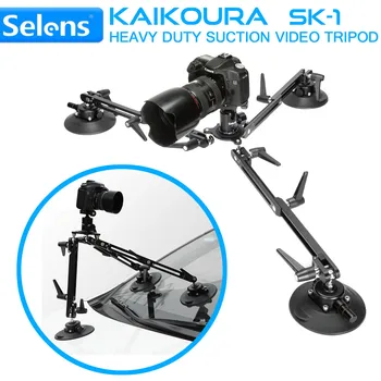 Selens SK-1 Kaikoura Sunkiųjų Siurbimo Vaizdo Trikojo DSLR Kamera Paramos Stabilizatorius Įrenginys Filmavimo Gear Solid Aliuminio Lydinys