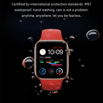 Smart Žiūrėti IP67 atsparus Vandeniui Fitneso Sporto Žiūrėti Širdies ritmo Tracker Skambinkite Pranešimą Priminimas 