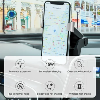 Swalle 15W greitas įkroviklis automobilinis telefono laikiklis ant prietaisų skydelio Naujų automobilių savininkas stovėti Transporto priemonės-sumontuoti svorio belaidis kroviklis, skirtas telefonas