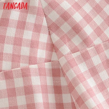 Tangada mados moterų rožinė spausdinti kostiumas kelnės kelnės užtrauktukas, sagos office lady kelnės pantalon 3H608