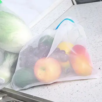 Tofok 15VNT Vaisių, Daržovių Daugkartinio naudojimo Akies Saugojimo Maišelį Ekologiškų Namų Virtuvėje Raišteliu Žaislai Apsipirkti
