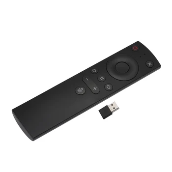 TZ02 Balso Įvesties 2,4 GHz Belaidžio Nuotolinio Valdymo Klaviatūros Nešiojamų w/ USB Imtuvas Android TV Box PC Laptop Notebook Smart TV