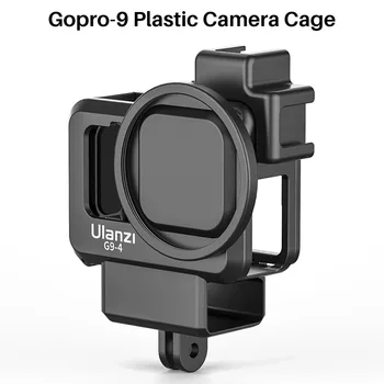 Ulanzi G9-4 GoPro 9 Plastiko Kamera Narve GoPro Hero 9 Black Būsto Atveju su Mic ir Užpildyti Šviesos Šalta Batų Vlog Priedai