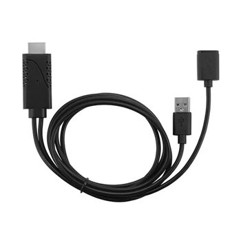 USB Female į HDMI Male HDTV Adapterio Kabeliu, skirta 