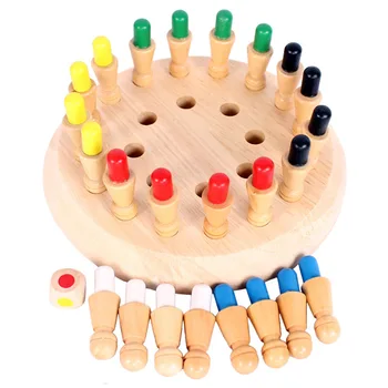 Vaikai Mediniai Atminties Rungtynės Stick Šachmatų Įdomus Spalvų Žaidimas Valdybos Galvosūkiai Švietimo Spalva Pažintinių gebėjimų, Mokymosi Žaislai Vaikams