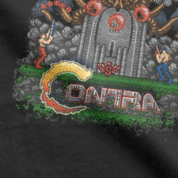 Vyriški Contra NE Retro Vaizdo Žaidimų T Marškinėliai Medvilnės Drabužius Juokinga Trumpas Rankovės Crewneck Trišakiai Plius Dydžio Marškinėlius