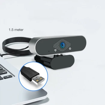 Xiaovv 1080P Kamera Su Mikrofonu 150° Plataus Kampo USB HD Kamera, Nešiojamas Kompiuteris Transliacija Skirta Zoom 