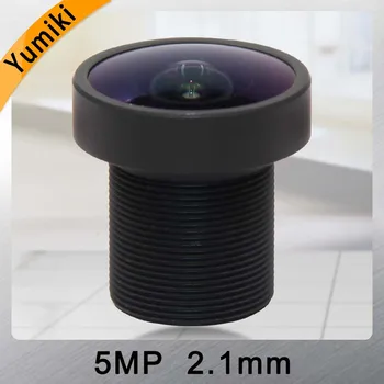Yumiki 5.0 Megpixel M12 MTV 2.1 mm, 5MP HD VAIZDO Kameros Objektyvas IR HD Saugumo Kameros Objektyvas Fiksuoto Iris