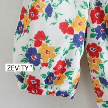 Zevity Naujas moterų derliaus polks taškų spausdinti nėrinių suvynioti mini suknelė, prašmatnus moterų sluoksniuotos rankovėmis atsitiktinis slim linijos, suknelės DS4149