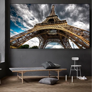 Šiaurės Paryžius, Prancūzija Eiffels Bokštas Drobė, Tapyba, Plakatas ir Spausdina Sienos Meno Nuotrauką Kambarį Cuadros Meno Namų Puošybai