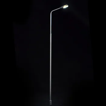 1/50-500 Masto Modelis Žibintai LED Gatvių žibinto Stulpas Aksesuaras Diorama Architektūra, Kraštovaizdžio Traukinio Maketo Rinkiniai 3V Lempa Plieno Metalo