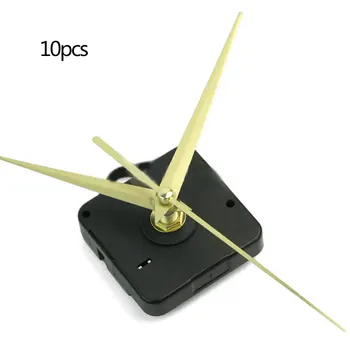 10sets Kvarcas Laikrodžio Mechanizmą Kit Black & Gold Rankas Remonto Įrankių Dalys Laikrodis Kvarcinis Remontas, Pakeitimas Dropshipping