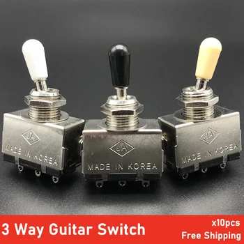 10vnt 3 Būdas Elektrinė Gitara Uždarytas Toggle Switch Box Stilius 