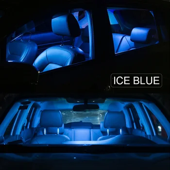 11pcs Automobilio LED Kamieno daiktadėžė lempa LED veidrodis lemputes Interjero Dome Žemėlapis Šviesos Rinkinys, Skirtas 
