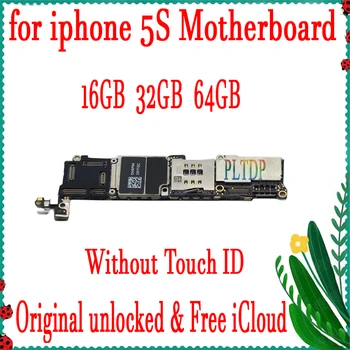16gb/32gb/64gb Fabrikas atrakinta iphone 5S Plokštė su sensoriniu ID/be Touch ID ,Originalus iphone 5S Logika valdyba