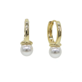 2020 m. NAUJO dizaino Saldus perlų papuošalai žavinga Imituojamas klasikinis perlų, aukso spalvos, apvalios Moterys tabaluoti auskarai dovanų