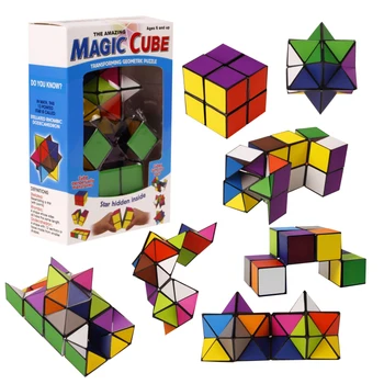 2020 Naujas Mados Karšto pardavimo Aukštos Kokybės Kubo Žaislai Laikas-ribotas Infinity kubo Star Cube 2-in-1 Kubo Neribotas Keičia Kubas