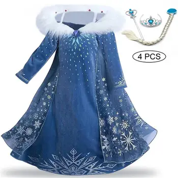 2020 Naujų Mergaičių Suknelės Princesė Suknelė, Vaikams, Suknelės Mergaitėms Kostiumų Karnavalas Cosplay Šalies Vaikų Drabužių 3 6 8 10 12 Metų