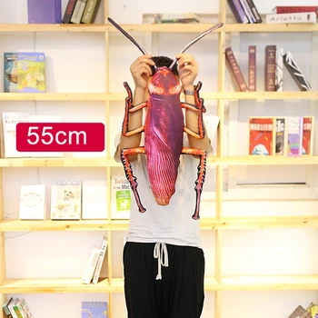 22inch Modeliavimas 3D Tarakonai Vabzdžių Įdaryti Pliušas Pagalvės, Pagalvėlės Išdaiga Žaislas 2019