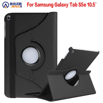 360 Laipsnių Besisukantis Case for Samsung Galaxy Tab S5e Dangtelį Galaxy Tab 10.5 2019 SM-T720 T725 Stovėti PU Odos Funda Rubisafe
