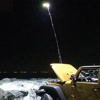 48W Teleskopinis COB Lazdele LED Prožektoriai, Žvejyba, Lauko GRILIS Kempingas Žibintų Šviesos Lempos Žygiai Su RF Nuotolinio Valdymo