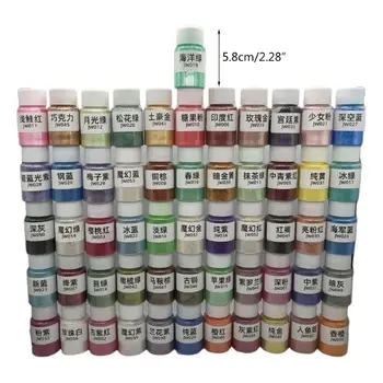 56Bottles Kosmetikos Klasės Perlamutro Žėručio Milteliai Epoksidinės Dervos Dažų Perlų Pigmentų Dropshipping