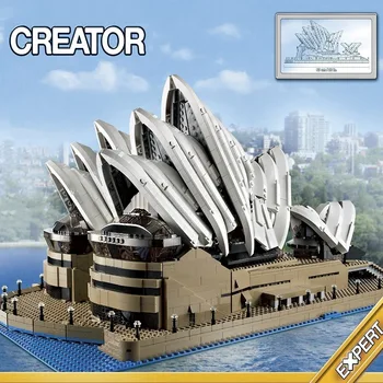 88003 Ekspertų Nustatyti Kūrėjo, Sidnėjaus Operos Rūmai Kūrėjas Ekspertų 10234 Statybiniai Blokai, Plytos, Gimtadienio, kalėdų dovanos, žaislai