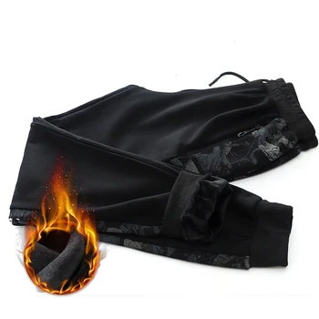 9xl Žiemą Šiltas Vyrų Kelnės Tirštėti Vilnos Sweatpants Japonijos Streetwear Vyrų Jogger Kelnes Didelio Dydžio Kelnės Haremo Kelnės Vyras