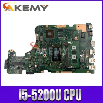 Akemy X555LD Nešiojamojo kompiuterio motininė plokštė, Skirta Asus X555LD X555LP X555L X555 Bandymo borto mainboard 4G-RAM i5-5200U GT920M