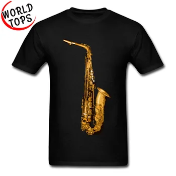 Alto Tenoras Saksofonas, Bosinė Grafinis Black Marškinėliai Simfoninis Muzikos Grupė Marškinėlius Vyrams Užsakymą Mados Atsitiktinis Viršūnes Tees Vasaros